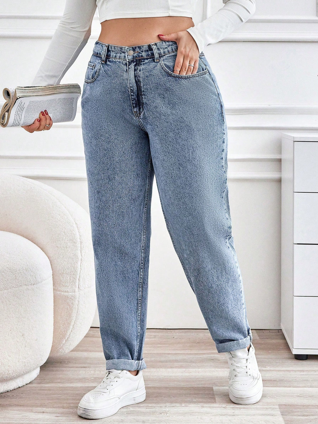 Jeans SHEIN, albastru