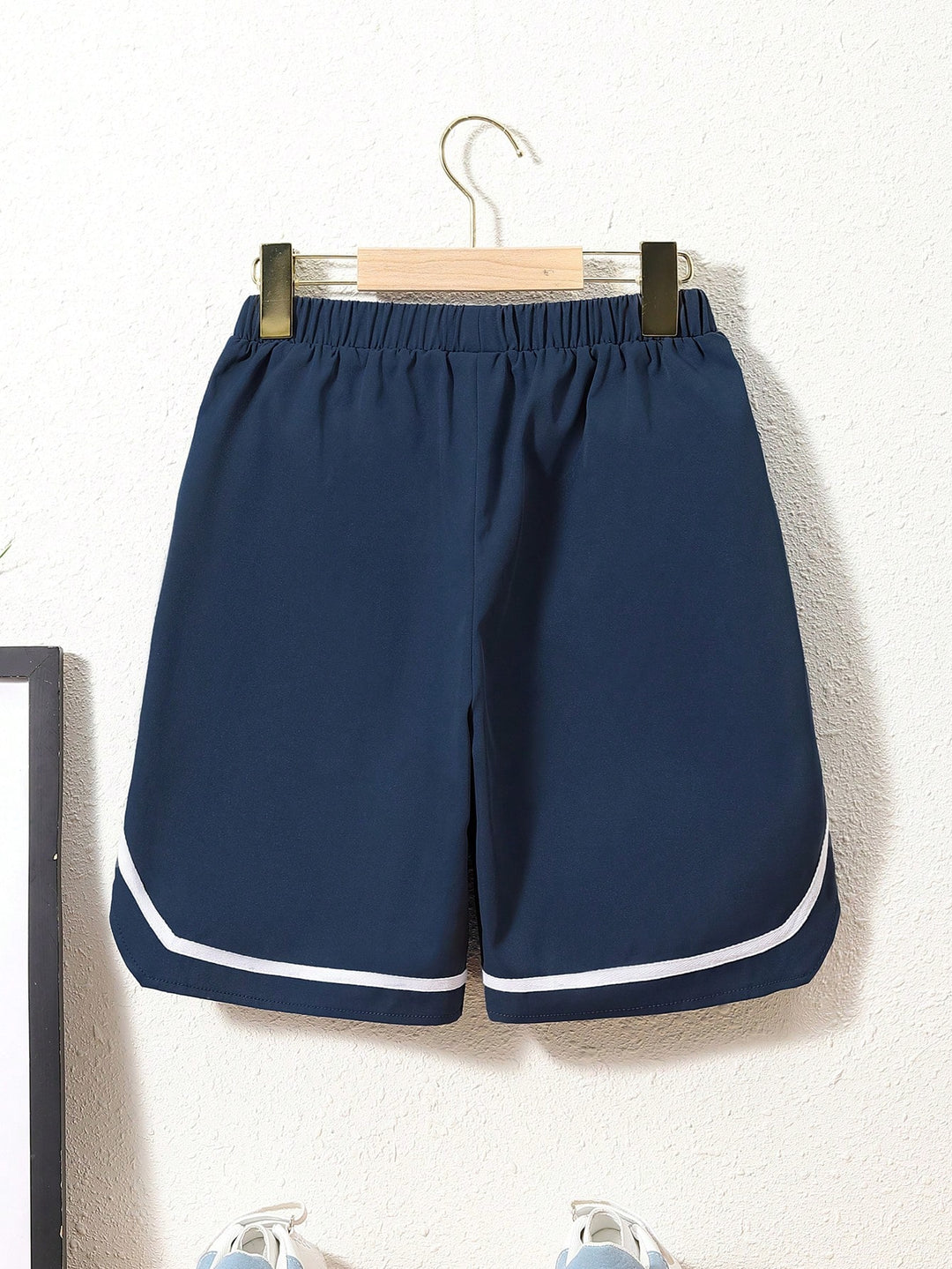 Pantaloni scurți SHEIN, albastru
