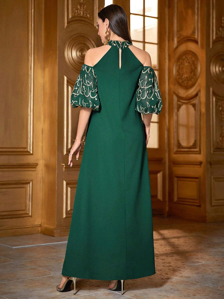 Rochie maxi SHEIN, verde