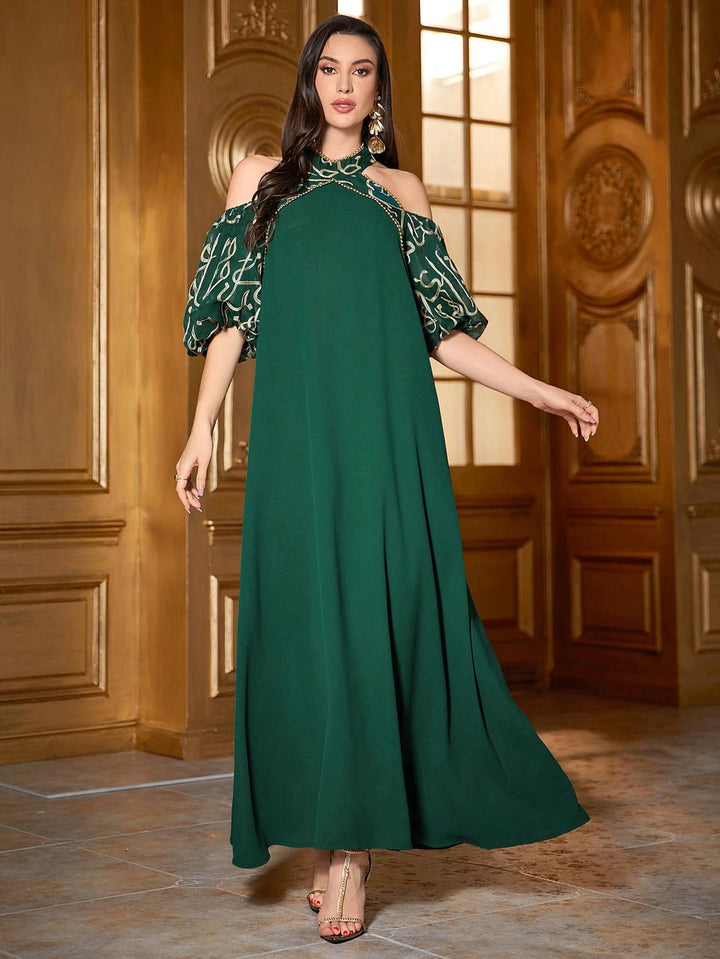 Rochie maxi SHEIN, verde