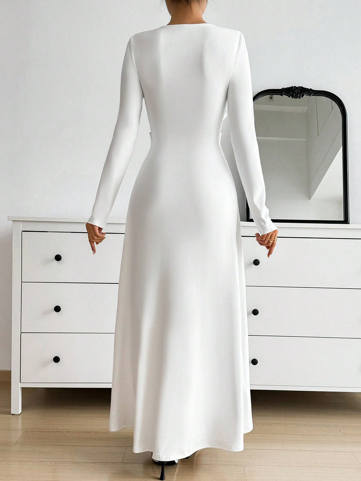 Rochie maxi SHEIN, alb