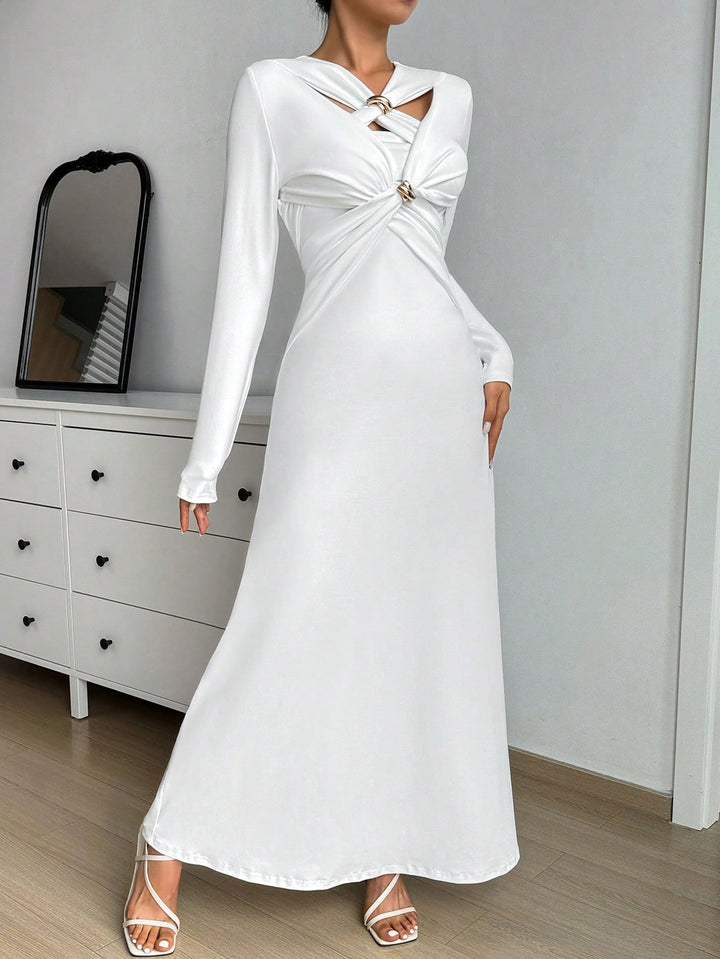 Rochie maxi SHEIN, alb
