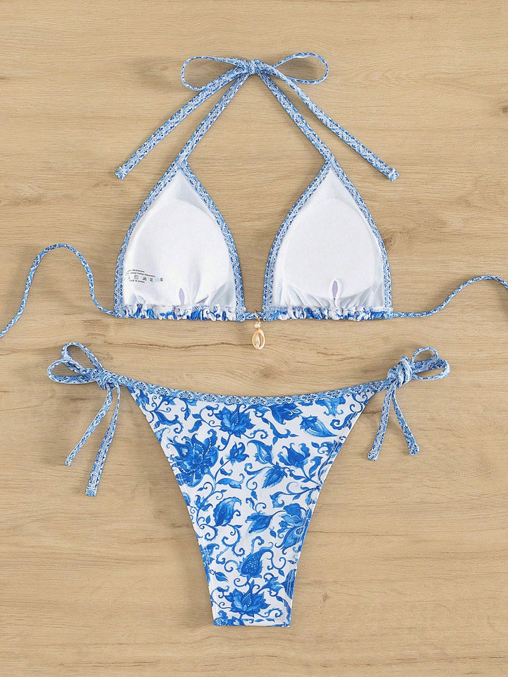 Set bikini SHEIN, albastru