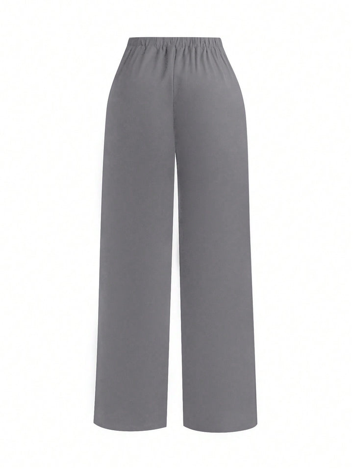 Pantalon de costum SHEIN, gri