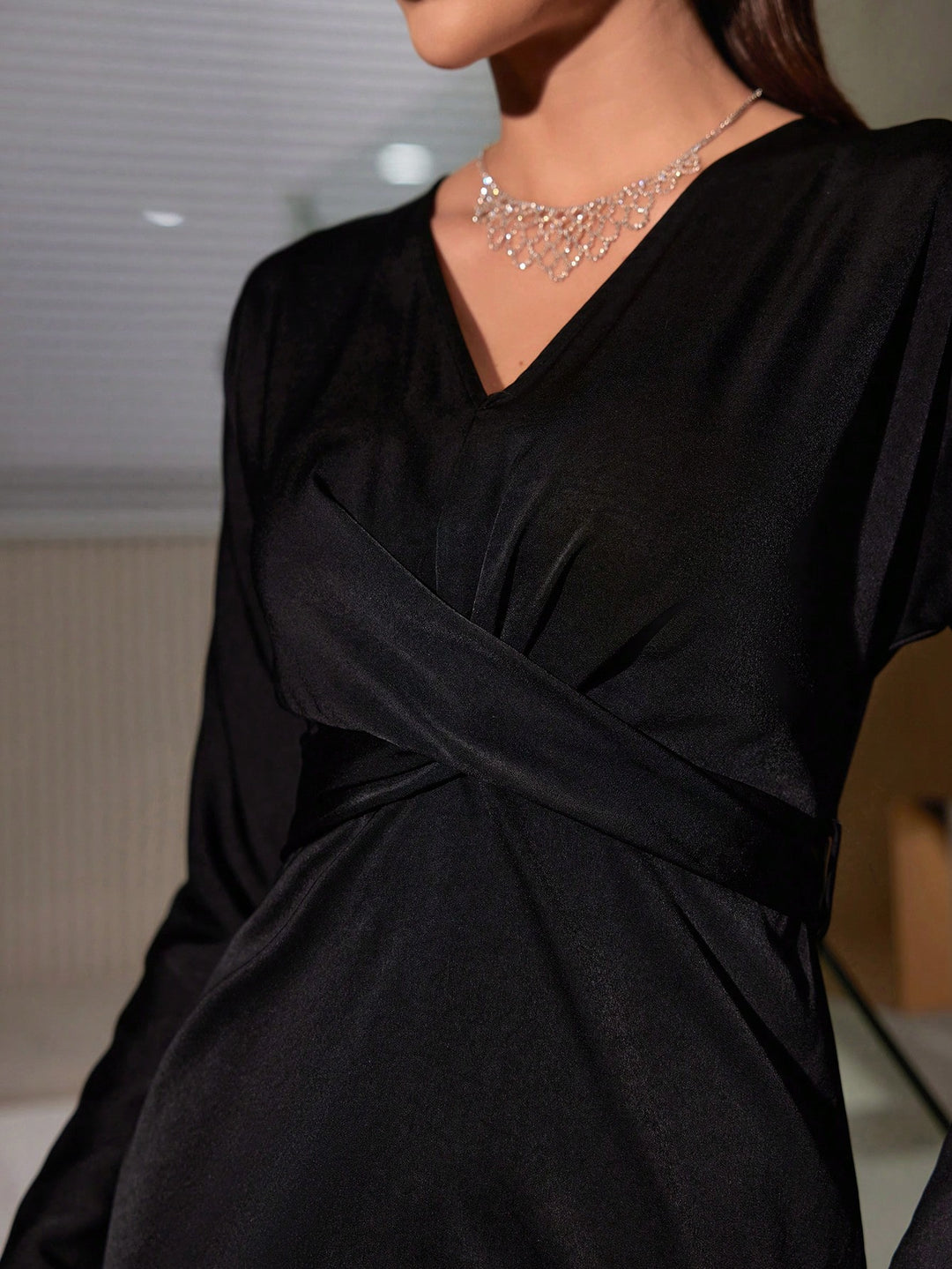 Rochie midi SHEIN, negru