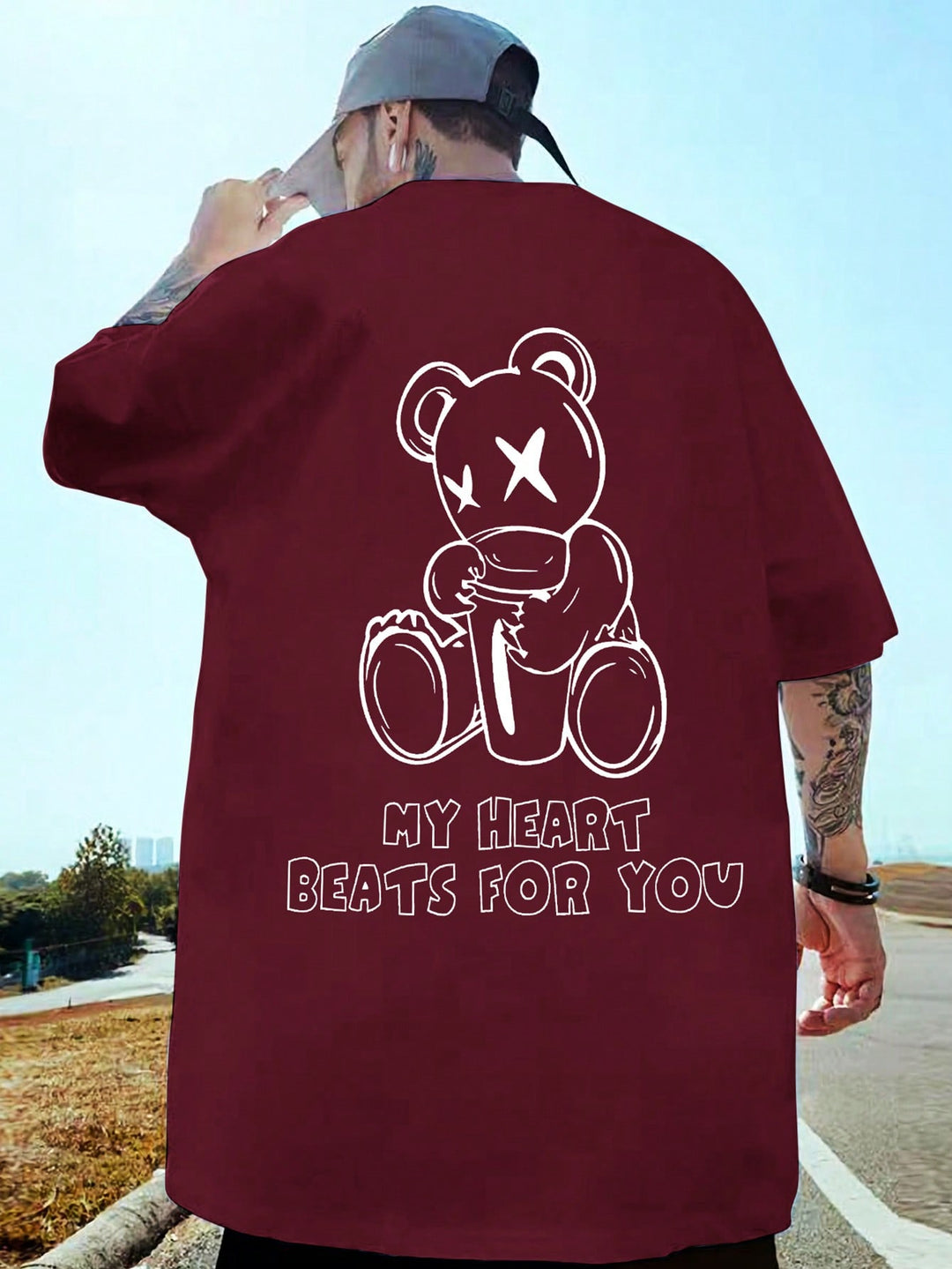 Tricou SHEIN, vișiniu