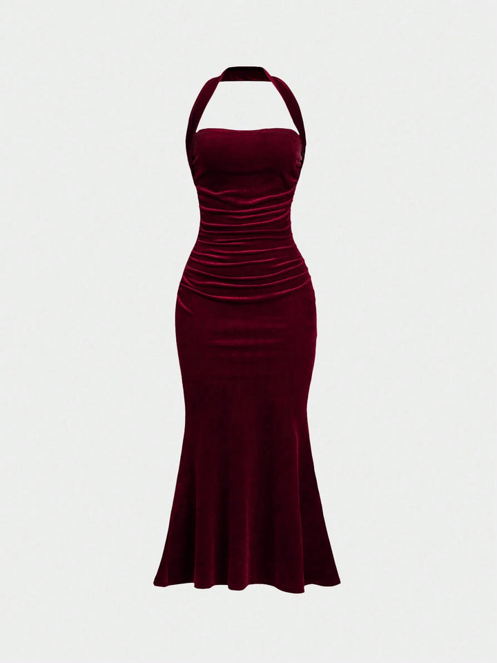 Rochie maxi SHEIN, vișiniu