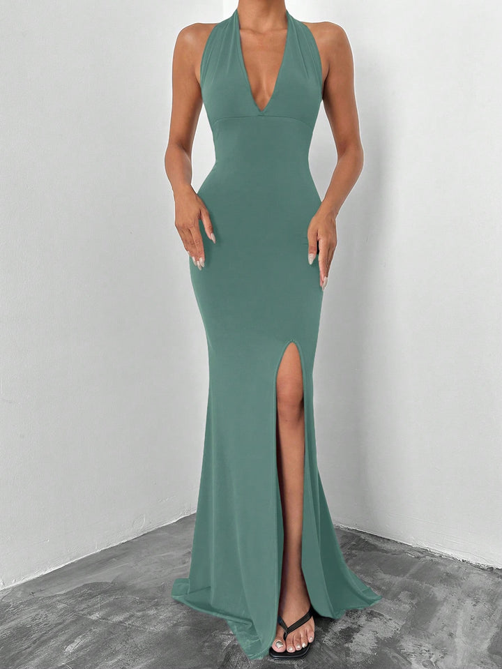 Rochie maxi SHEIN, verde