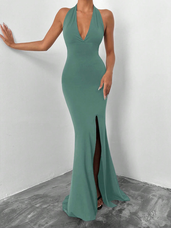 Rochie maxi SHEIN, verde