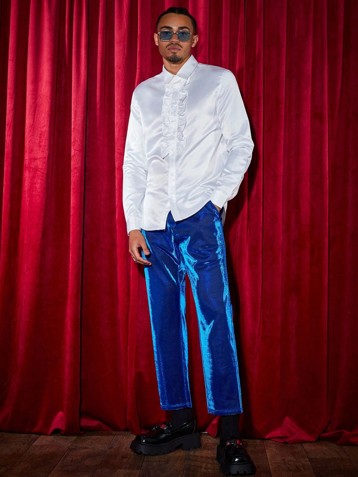 Pantaloni SHEIN, albastru