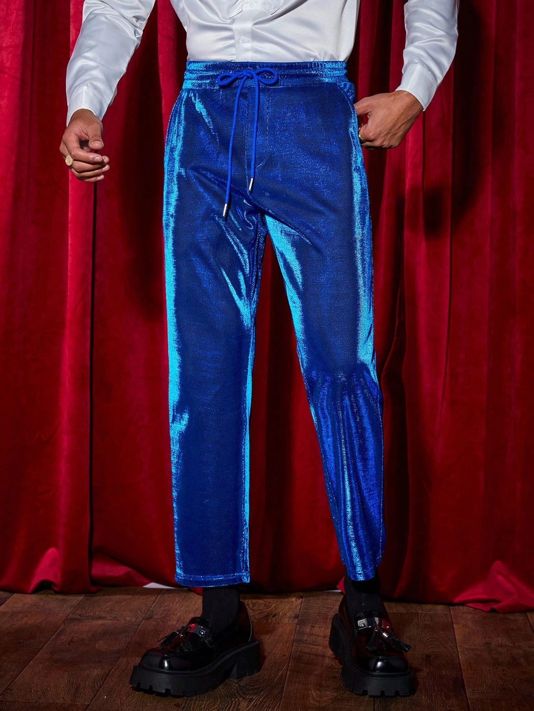 Pantaloni SHEIN, albastru