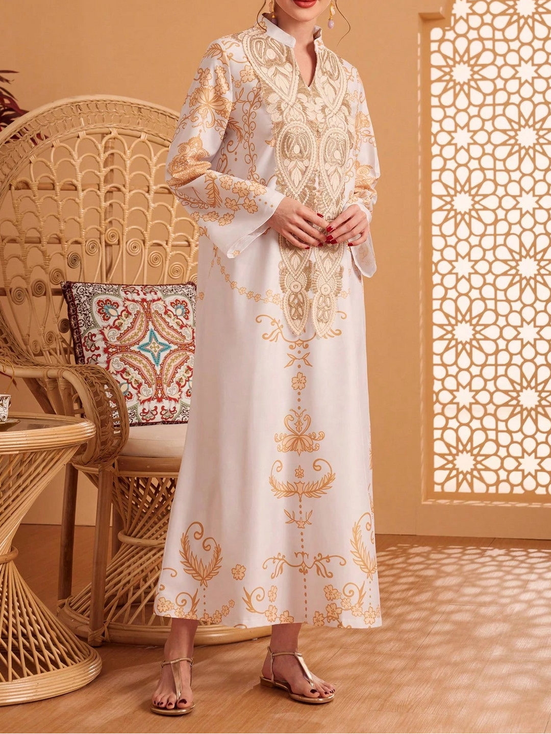 Rochie maxi Shein, mix culori