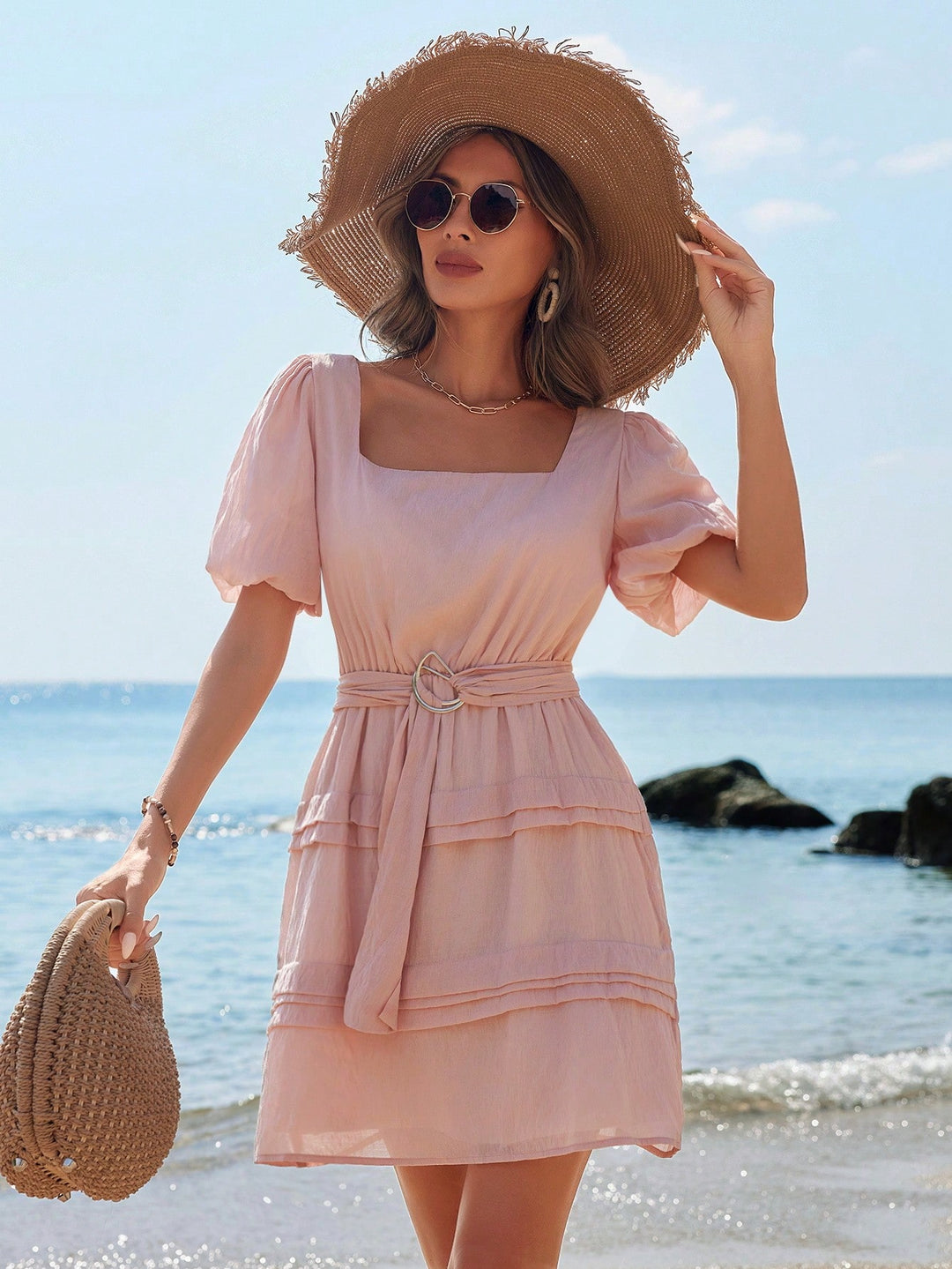 Rochie mini SHEIN, roz