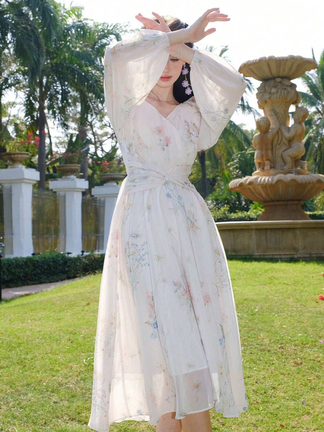 Rochie midi SHEIN, bej