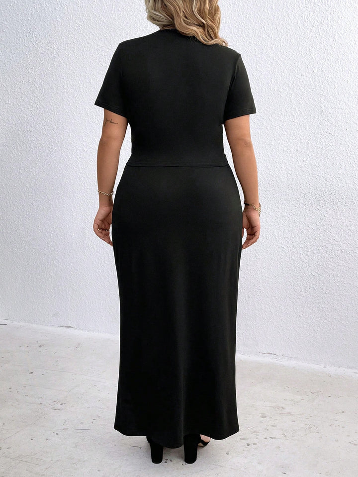 Compleu Shein Curve+, negru