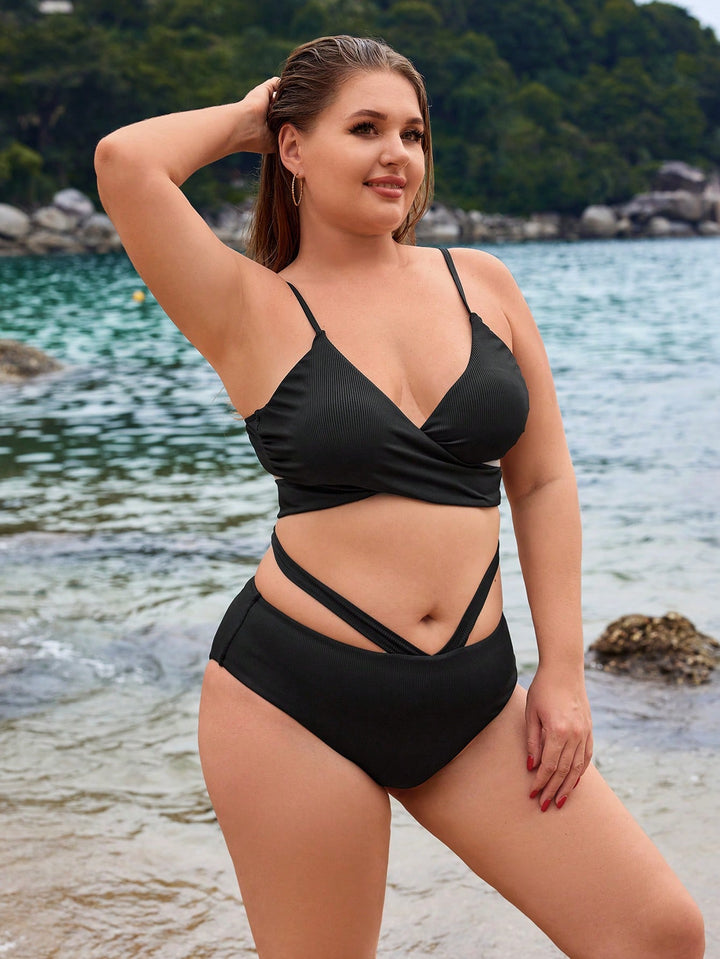 Set bikini de baie SHEIN, negru