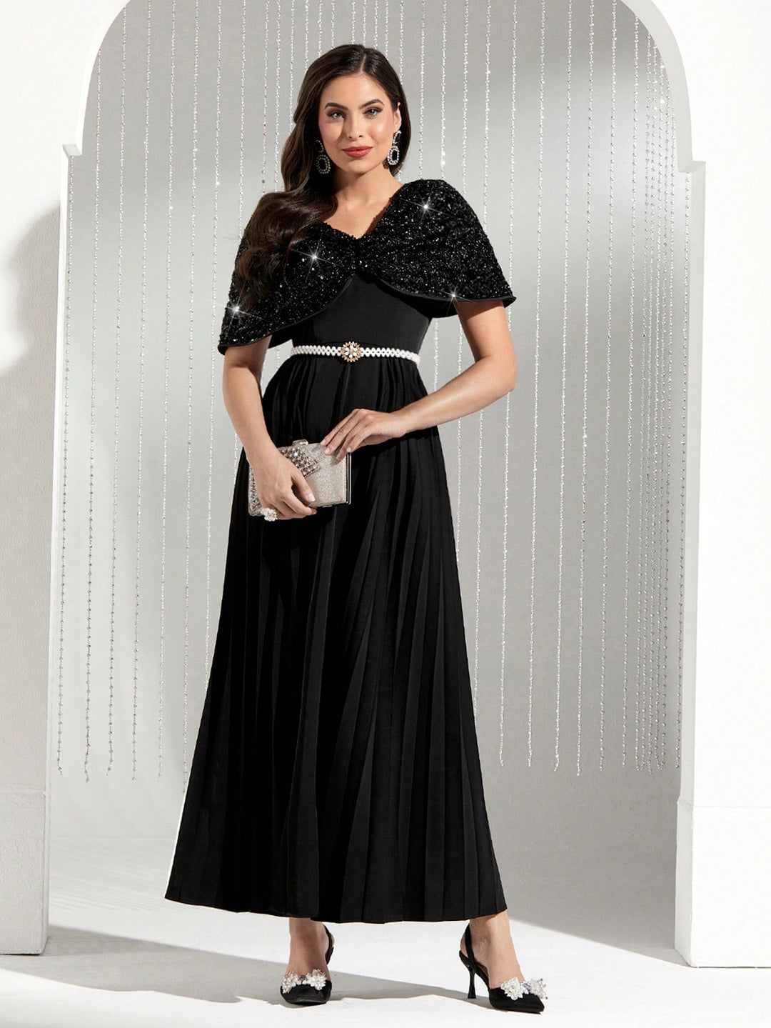 Rochie maxi SHEIN, negru
