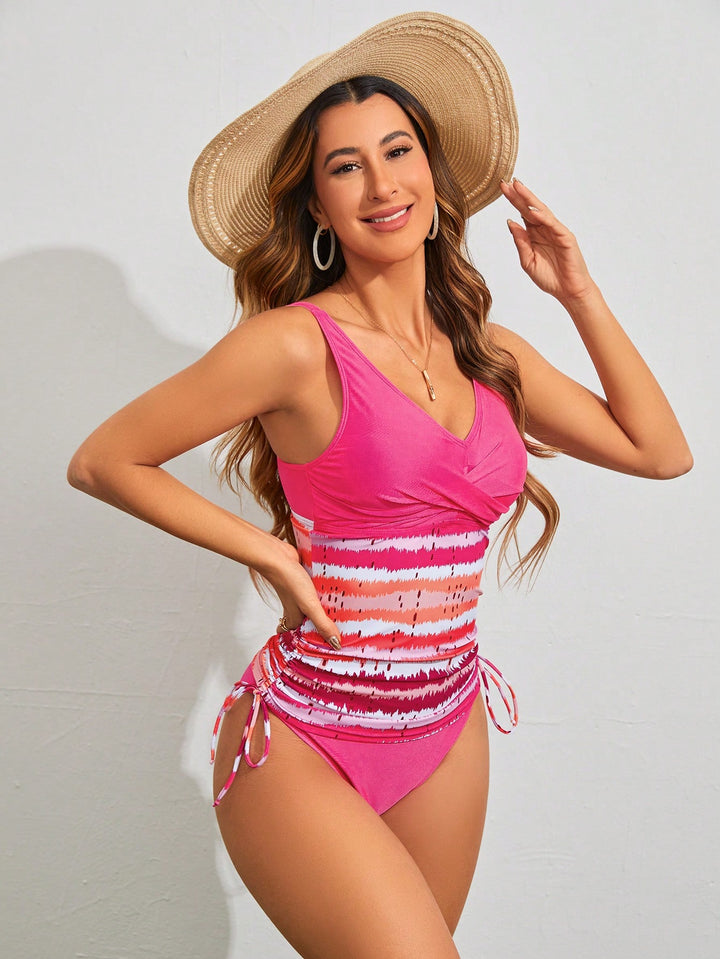 Costum de baie SHEIN, mix culori