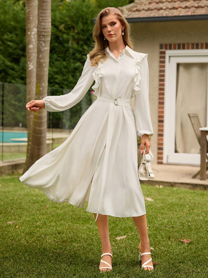 Rochie midi SHEIN, bej