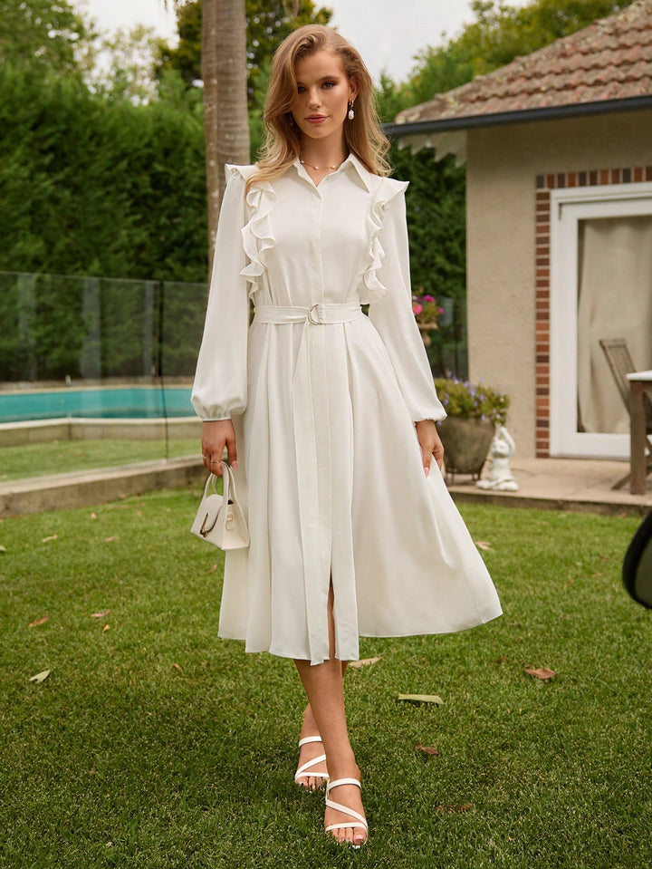 Rochie midi SHEIN, bej