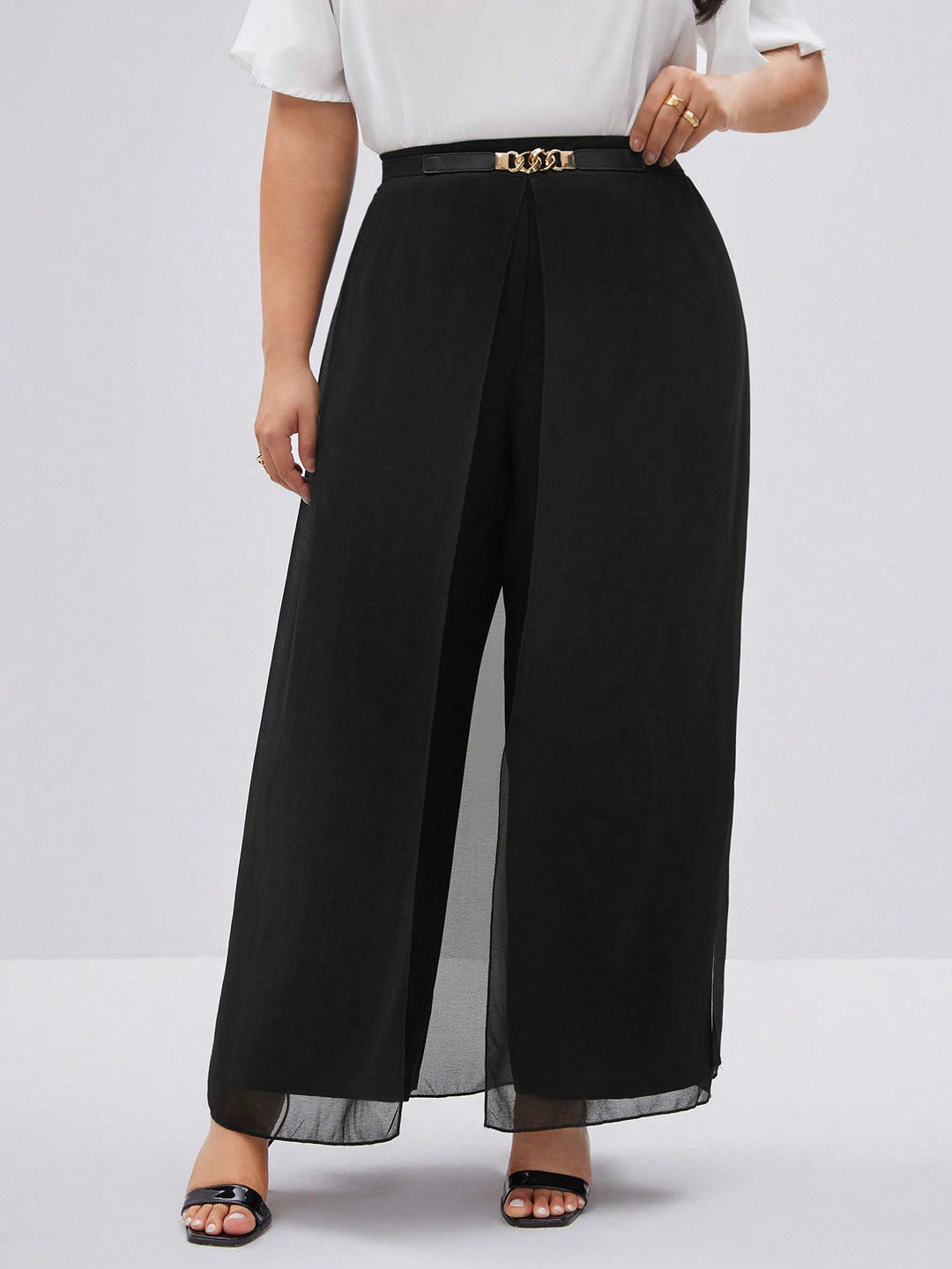Pantaloni SHEIN, negru