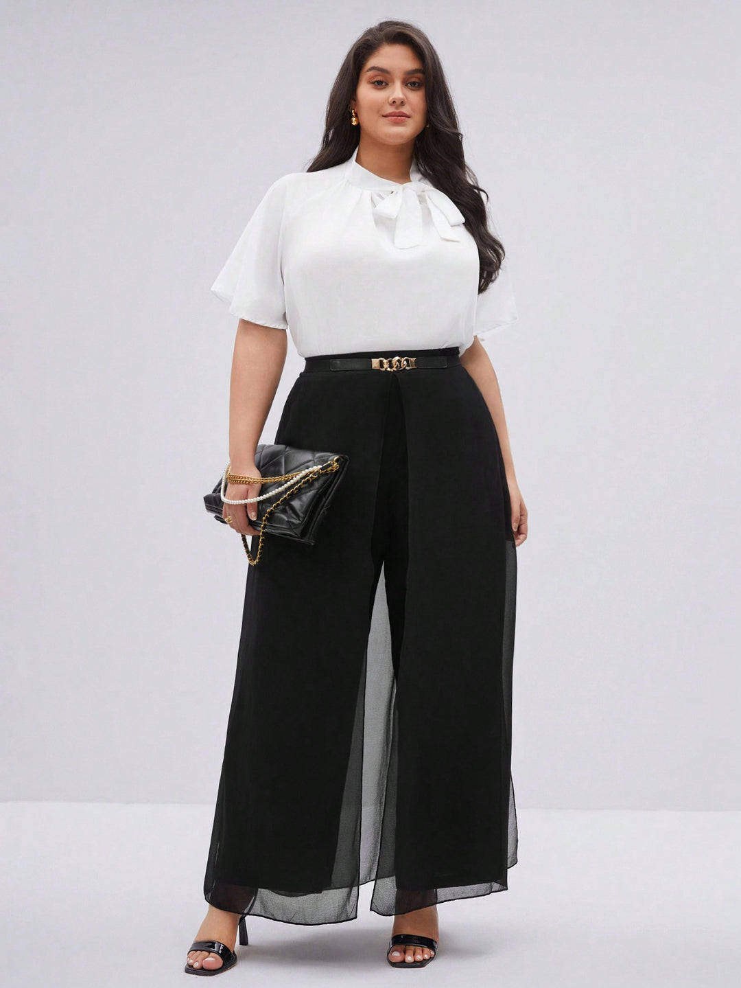 Pantaloni SHEIN, negru