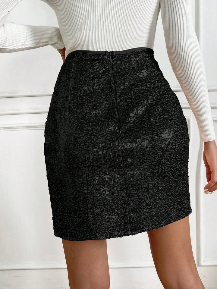 Fustă mini SHEIN, negru