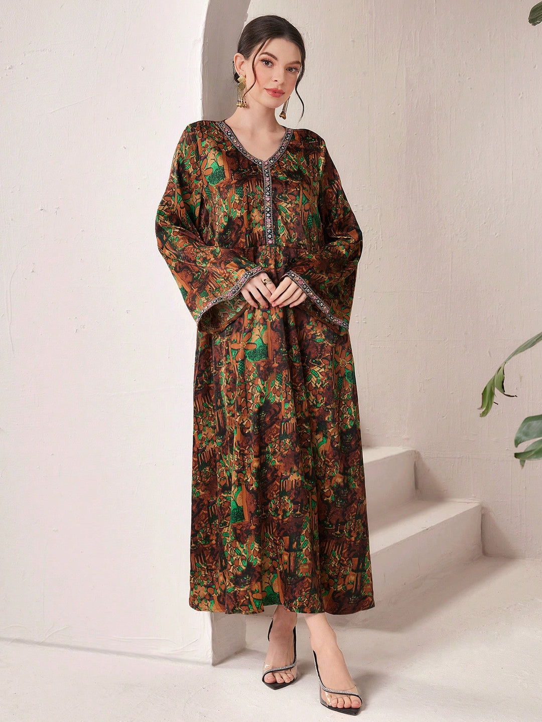 Rochie maxi SHEIN, mix culori