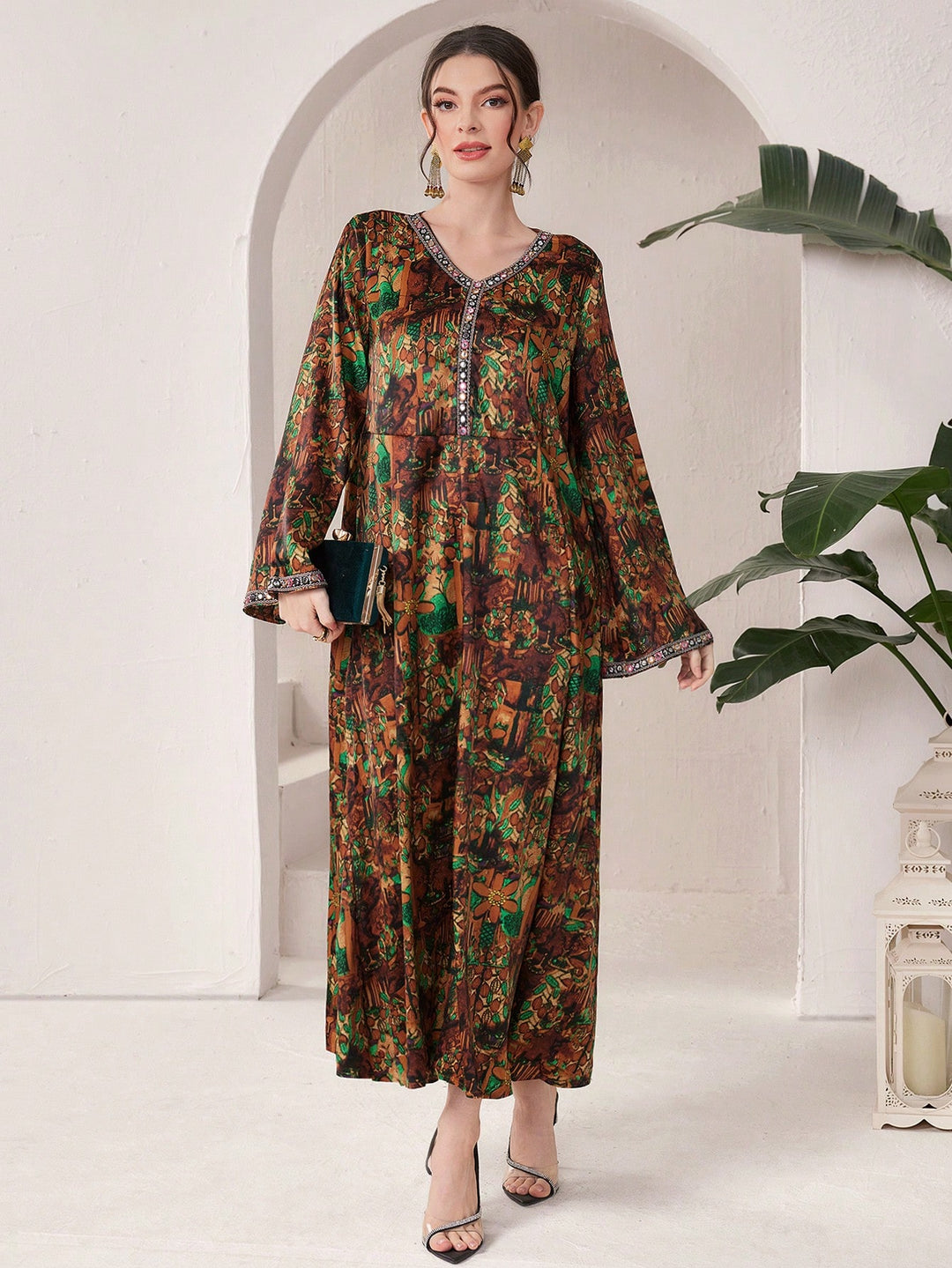 Rochie maxi SHEIN, mix culori