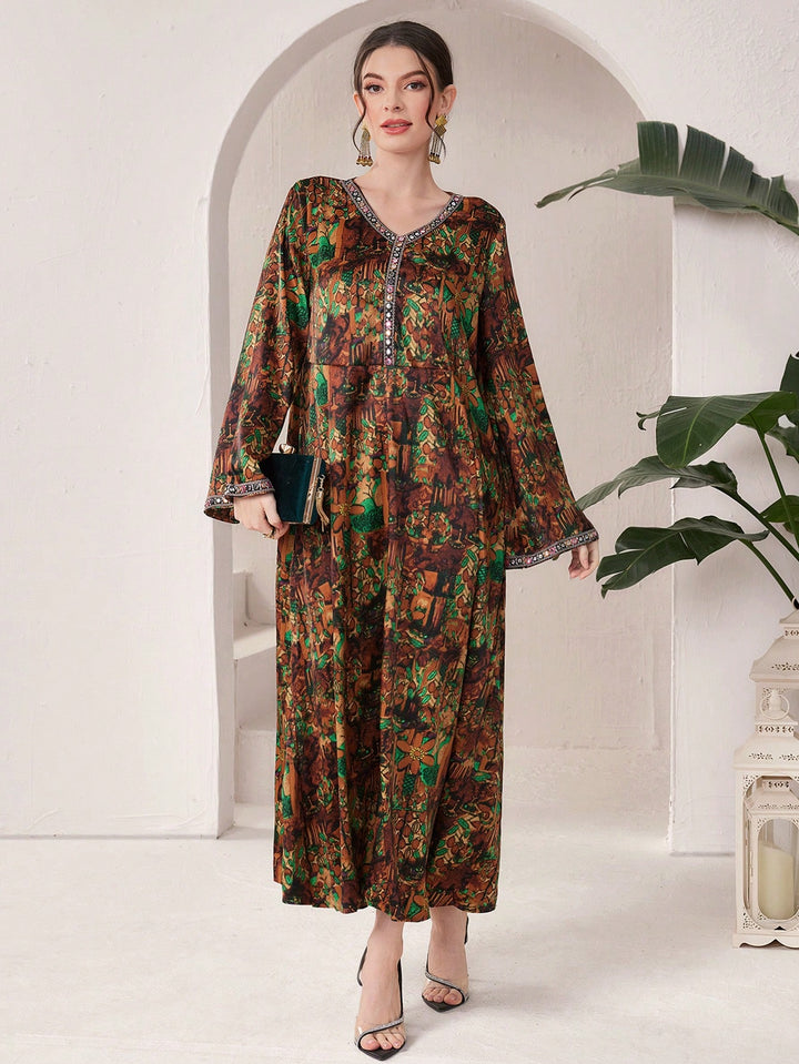 Rochie maxi SHEIN, mix culori