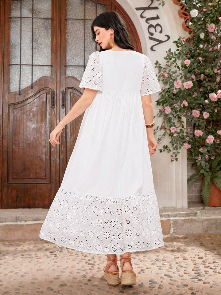 Rochie maxi SHEIN, alb