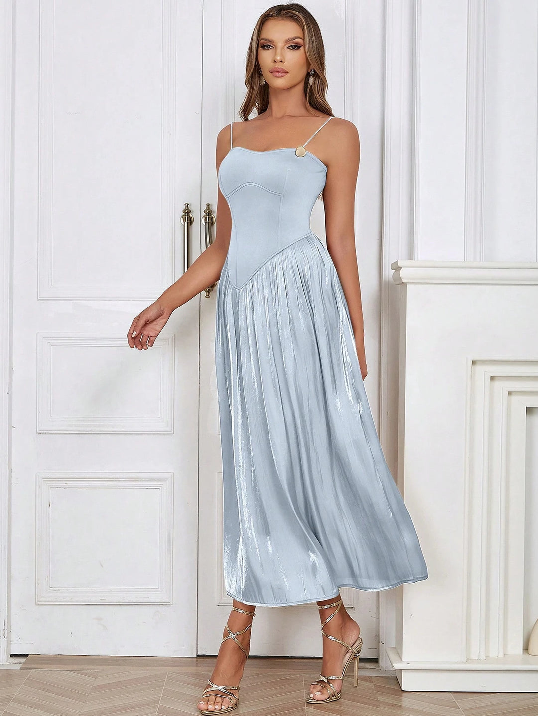 Rochie maxi SHEIN, albastru
