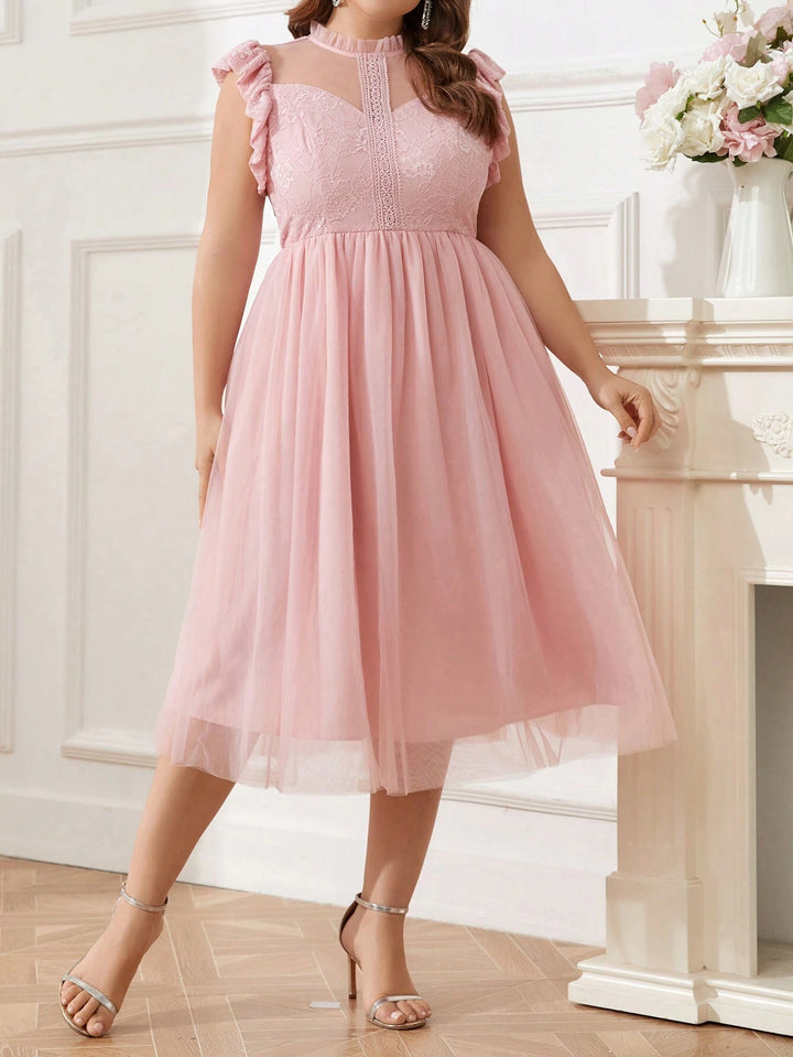 Rochie midi SHEIN, roz