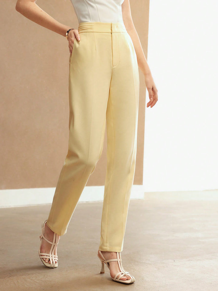 Pantalon SHEIN, galben