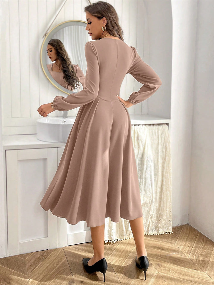 Rochie midi SHEIN, kaki
