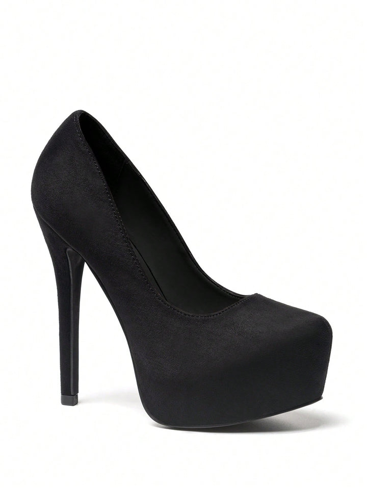 Pantofi cu toc SHEIN, negru