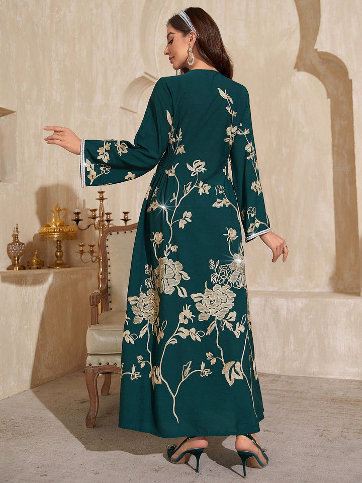 Set caftan și jalabiya SHEIN, verde