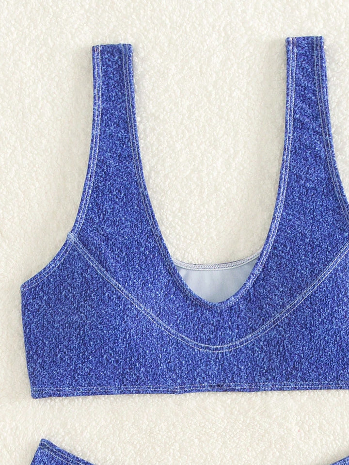 Set bikini SHEIN, albastru