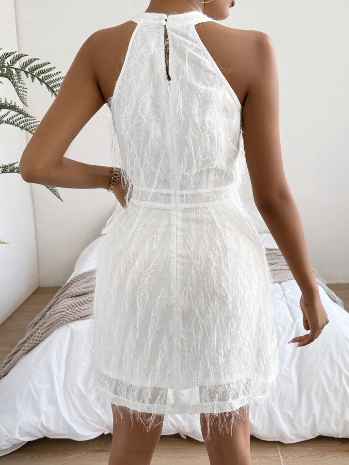 Rochie mini SHEIN, alb