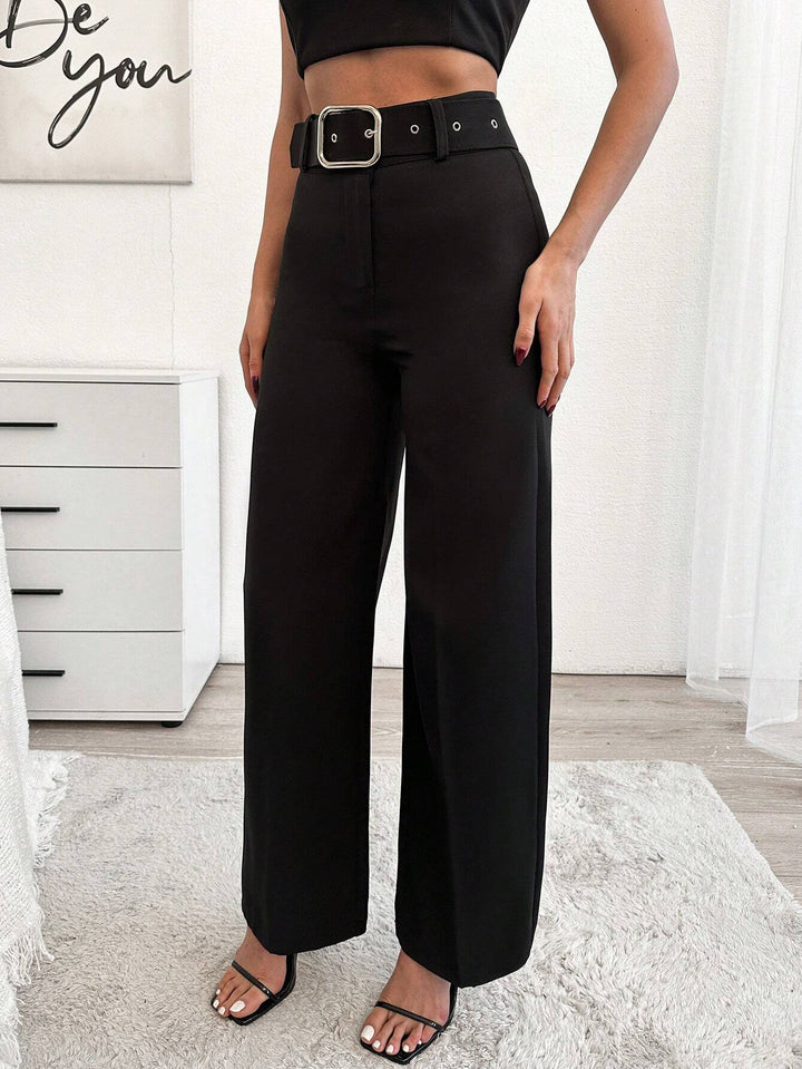 Shein Curve+ nadrág, fekete