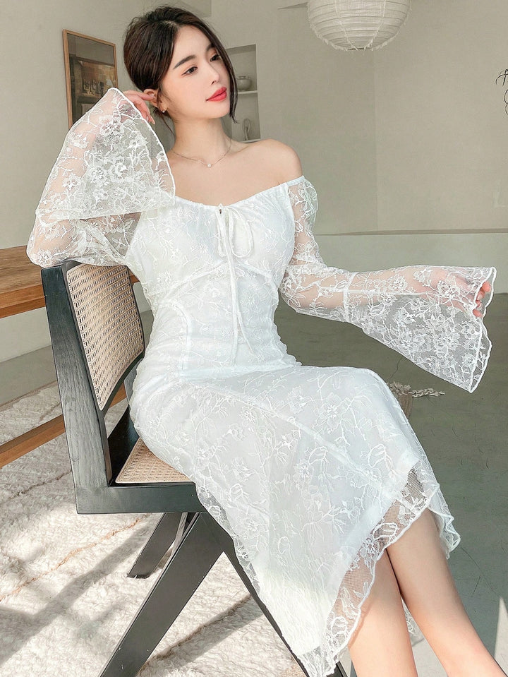 Rochie maxi SHEIN, bej
