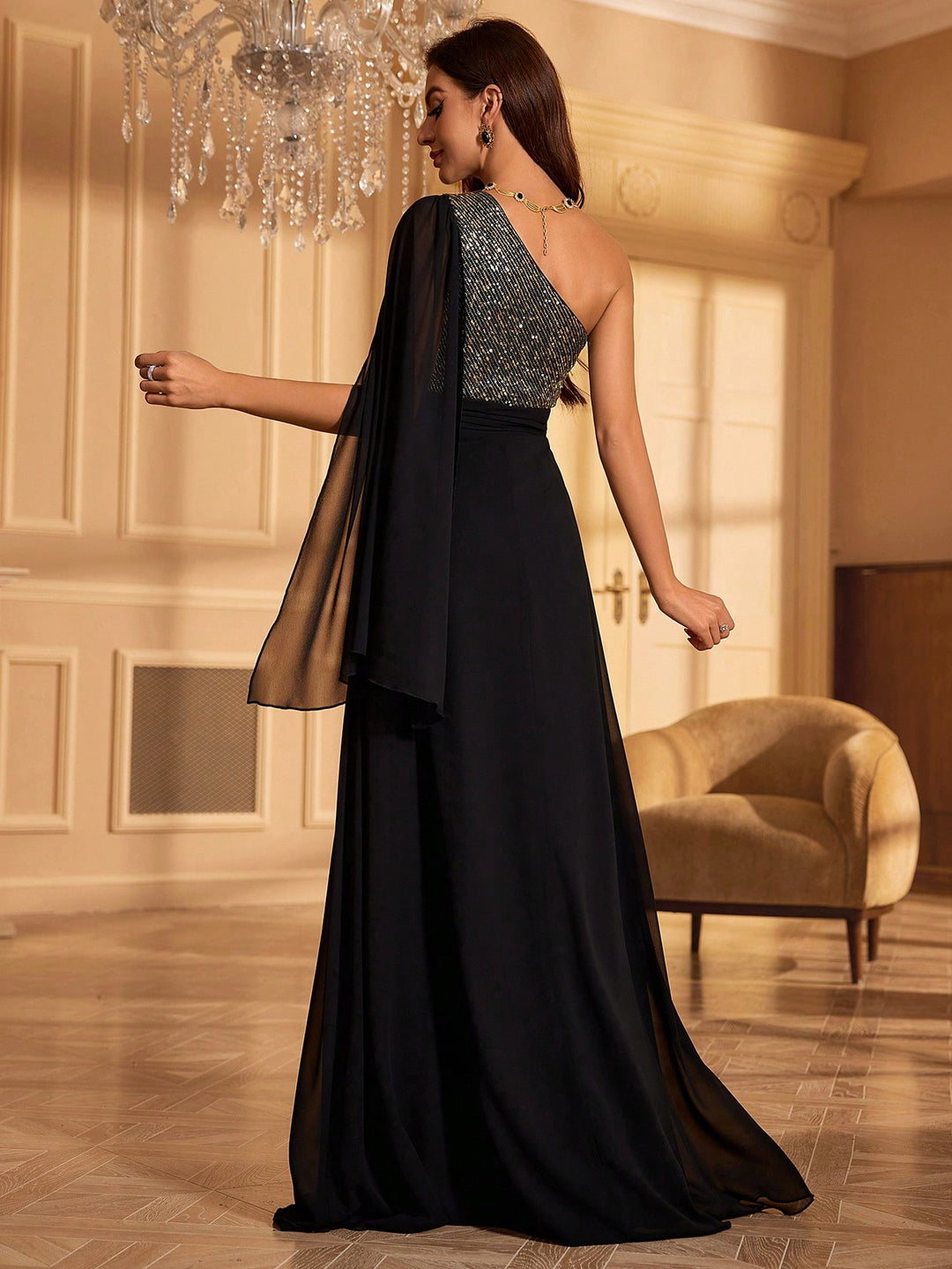 Rochie maxi SHEIN, negru