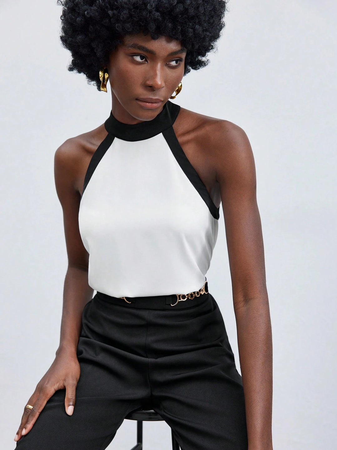 Top SHEIN, alb