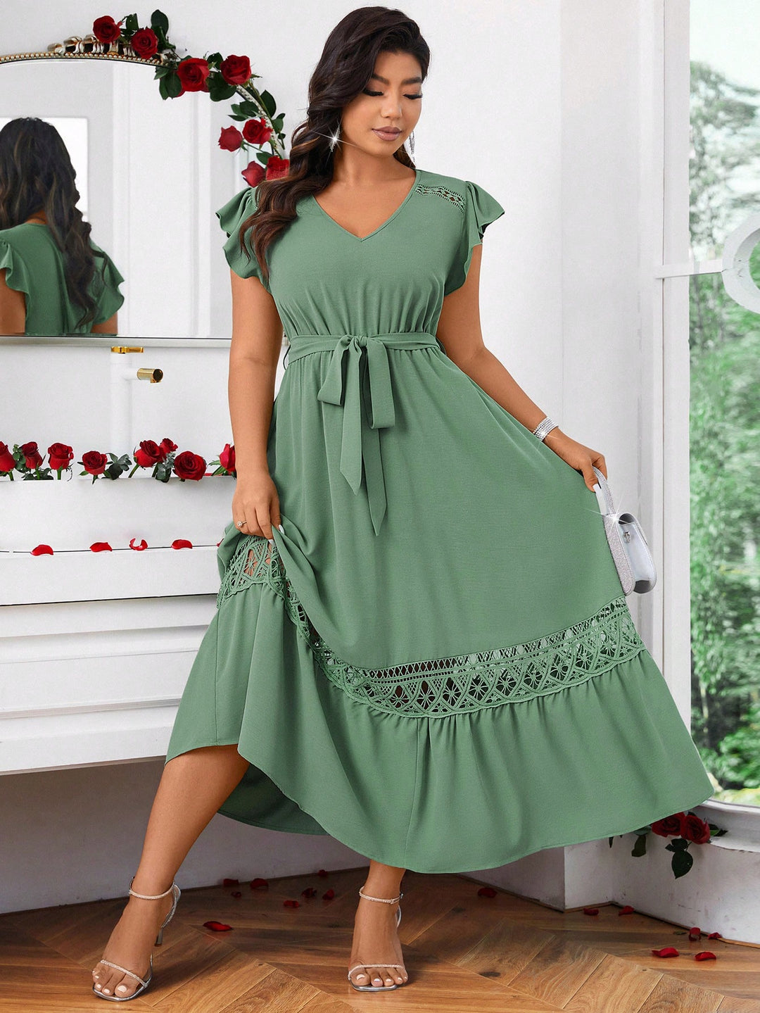 Rochie SHEIN, verde