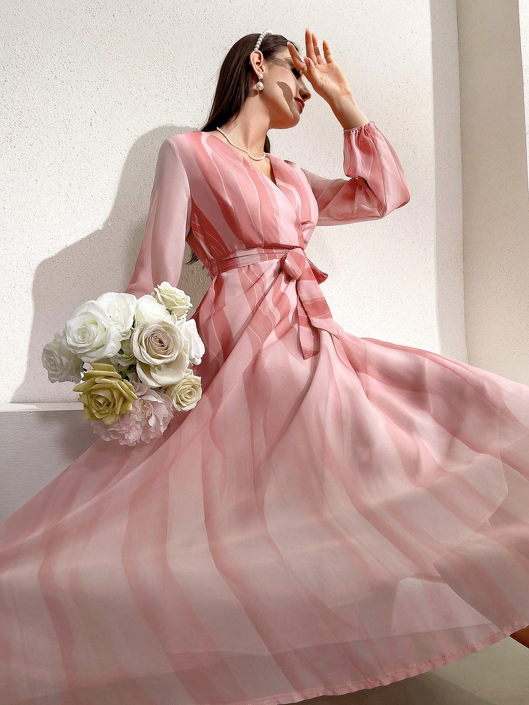 Rochie maxi SHEIN, mix culori