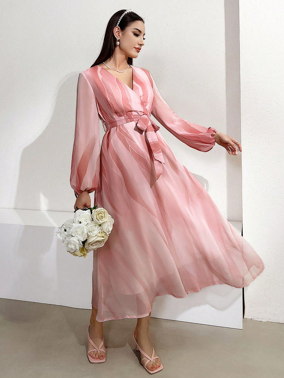 Rochie maxi SHEIN, mix culori