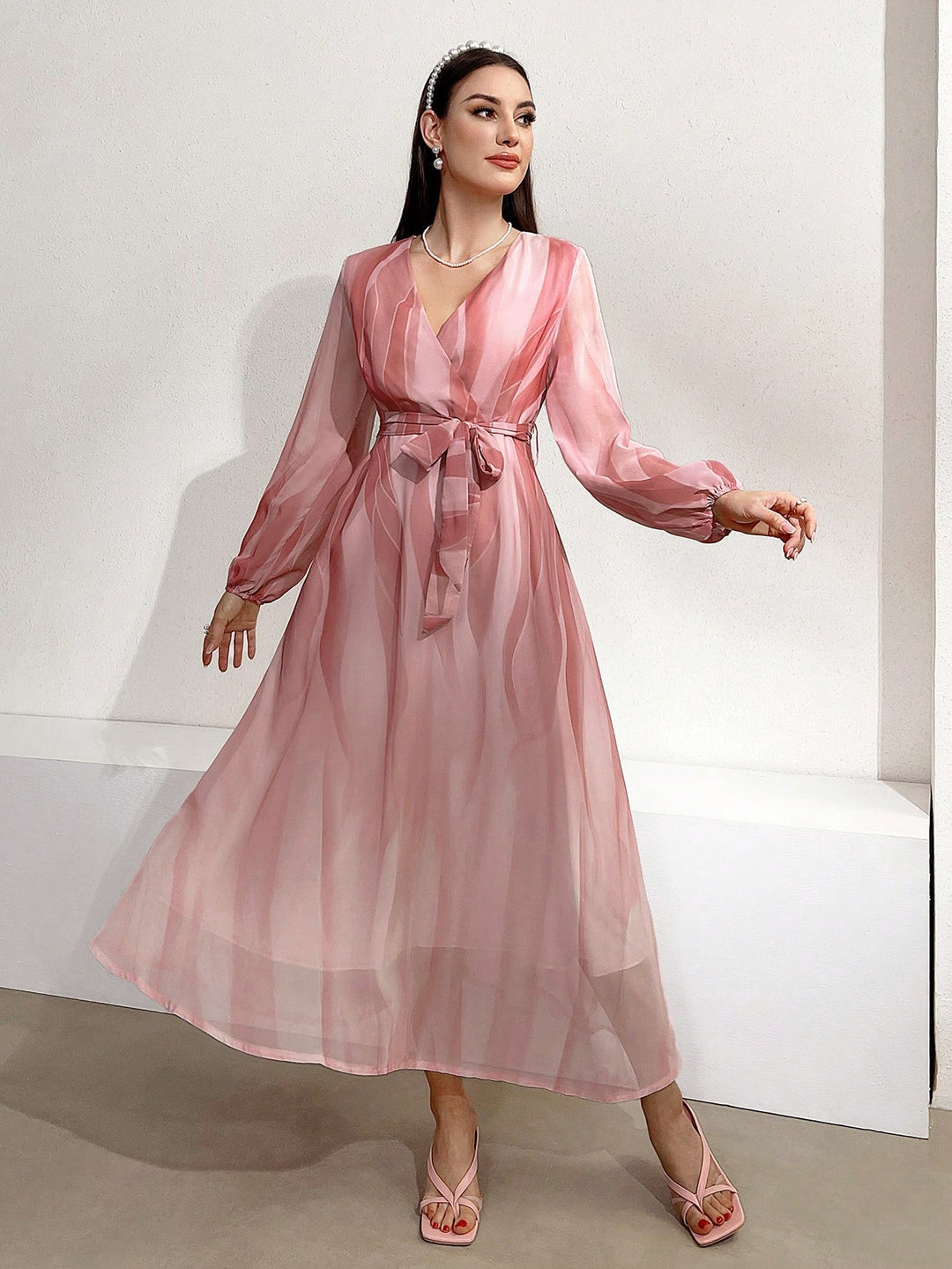 Rochie maxi SHEIN, mix culori
