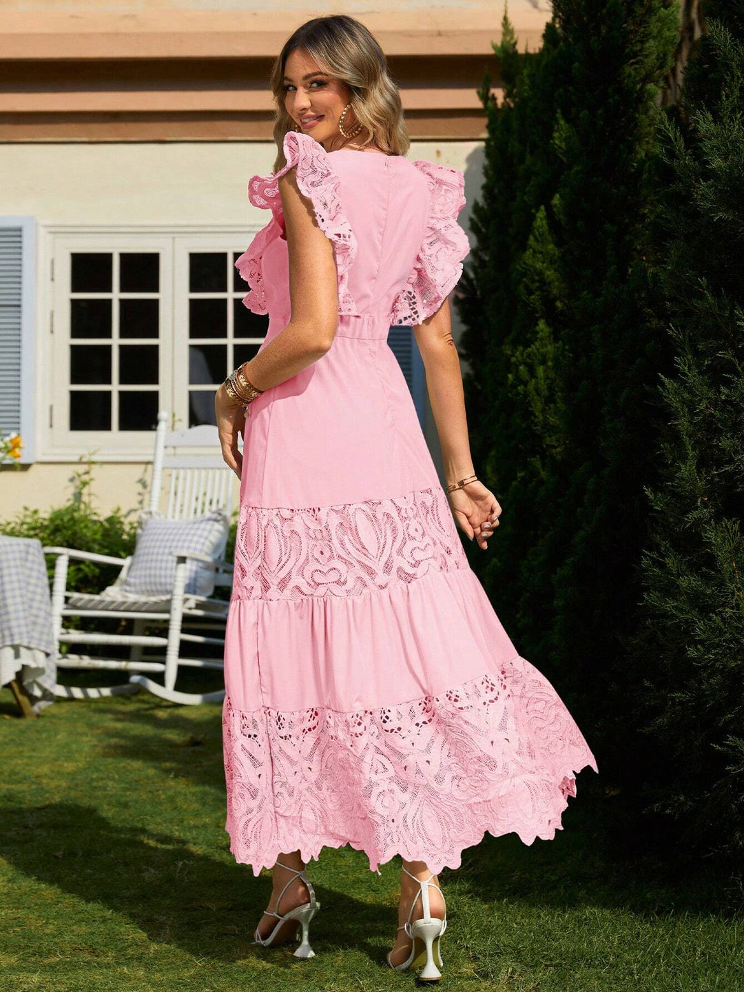 Rochie maxi SHEIN, roz