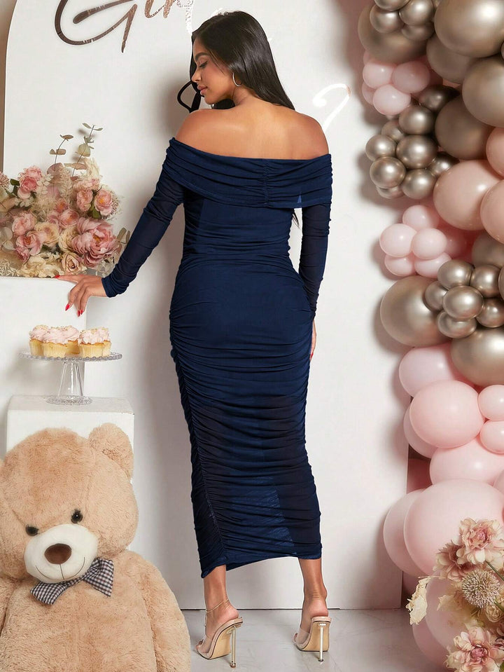 Rochie midi SHEIN, albastru