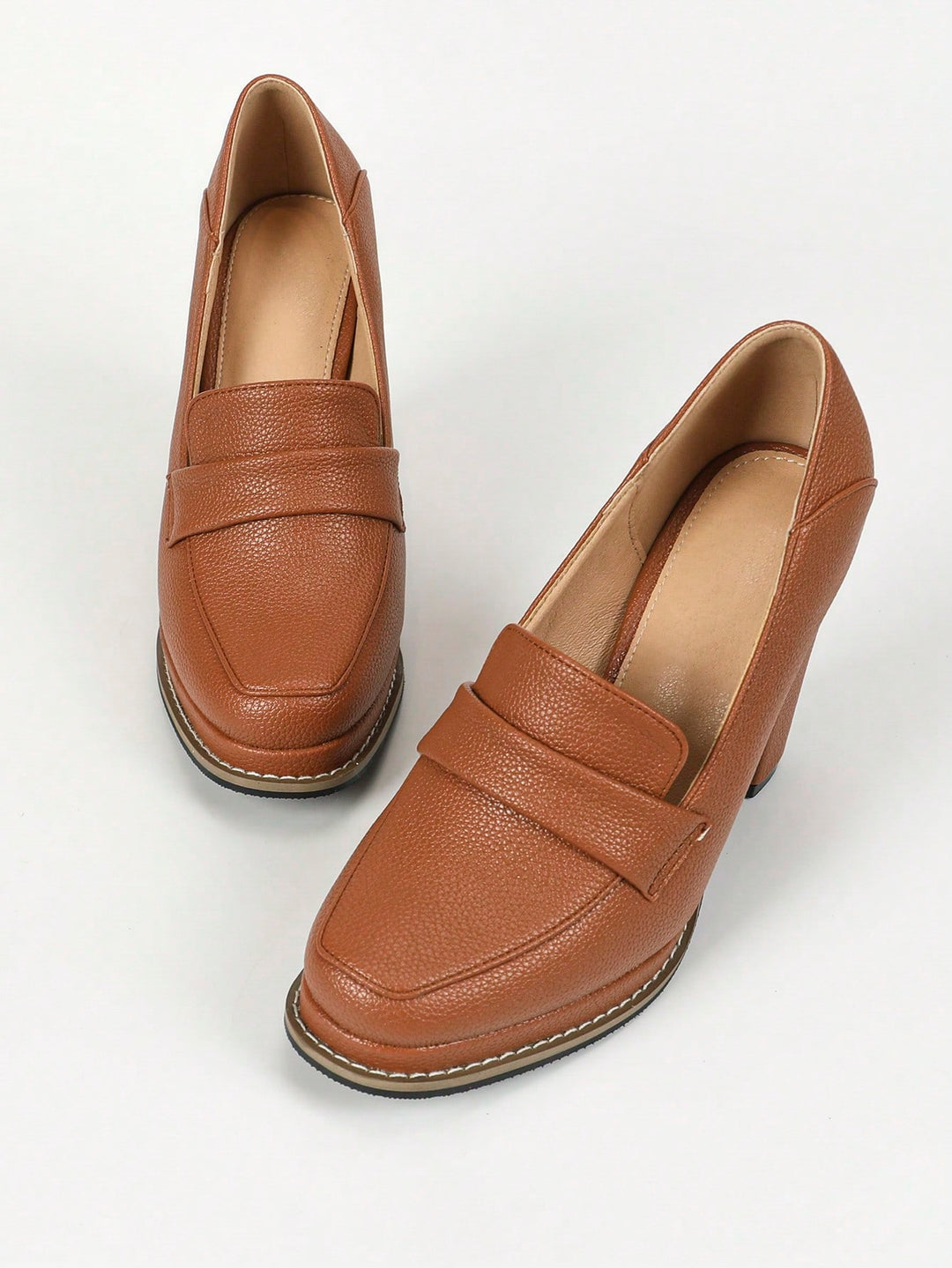 Pantofi cu toc SHEIN, maro